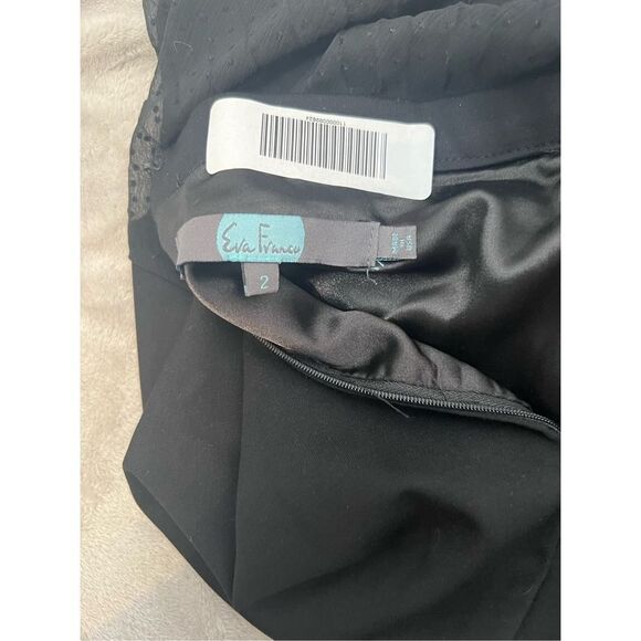 Eva Franco Anthropologie Women's Black Lock Tweed Asymmetrical Midi Skir… - Picture 4 of 6